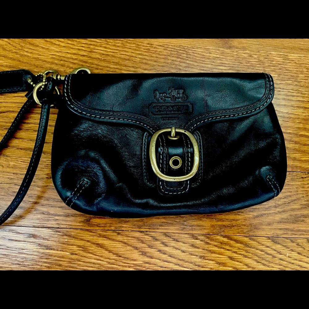 Black Coach Wristlet
